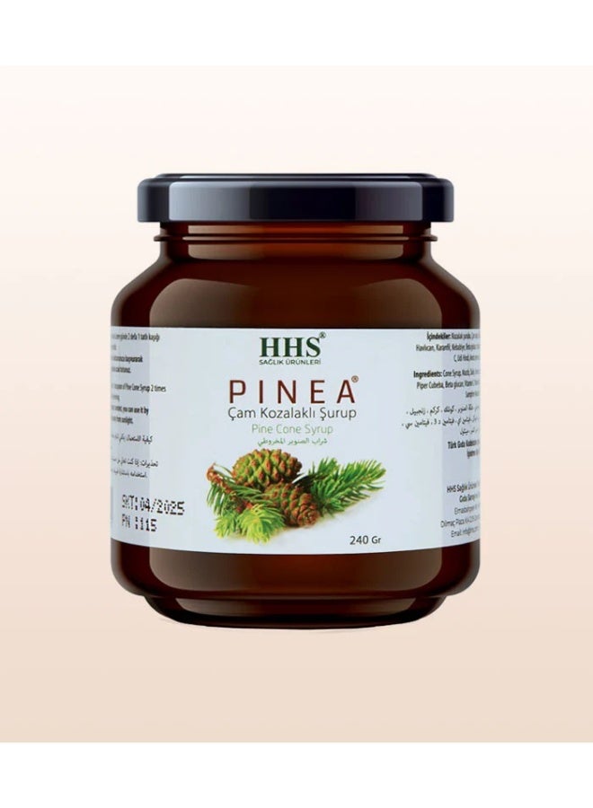 أتش أتش أس شراب الصنوبر الطبيعي مع مزيج دعم المناعة من ثمر الورد والزنجبيل - Image 1